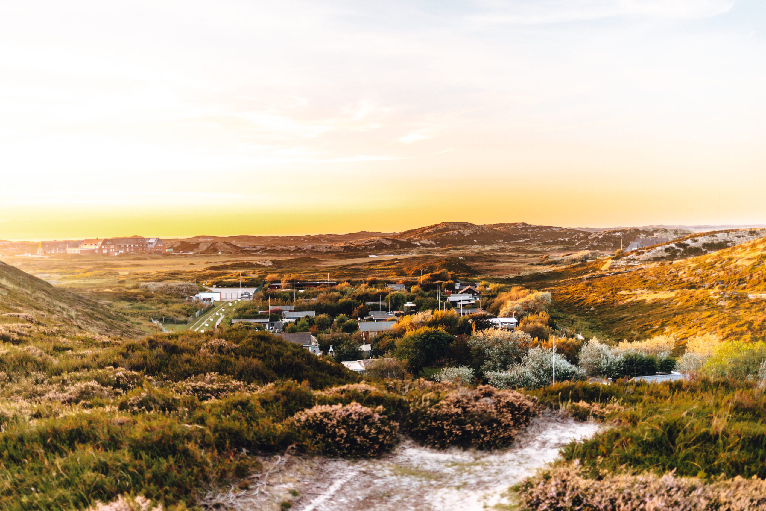 Die Kleingartenanlage in Hörnum auf Sylt