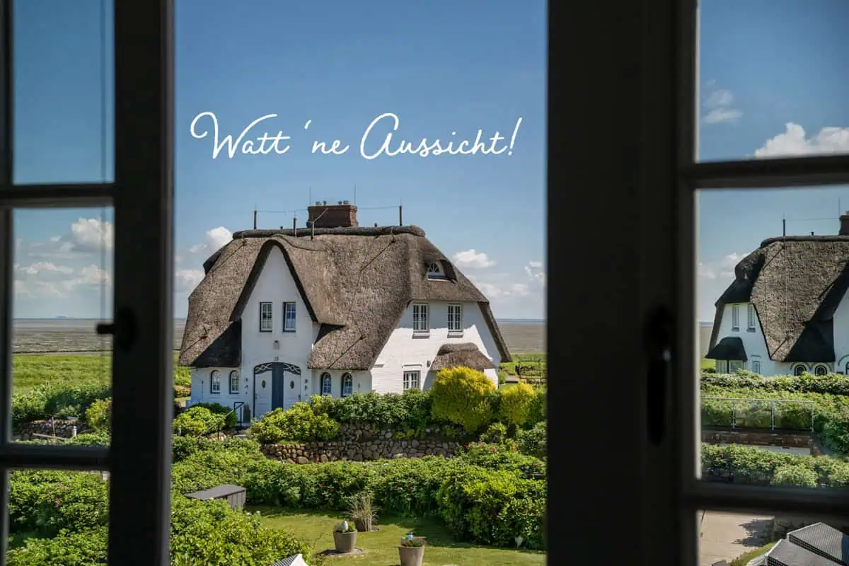 Hotel Strandvogtei Sylt: Aussicht auf das Wattenmeer