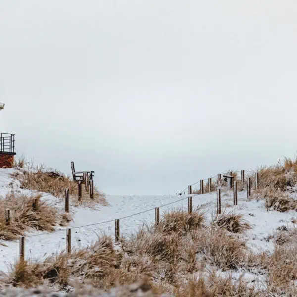 Sylt im Schnee: Impressionen aus Kampen auf Sylt im Winter