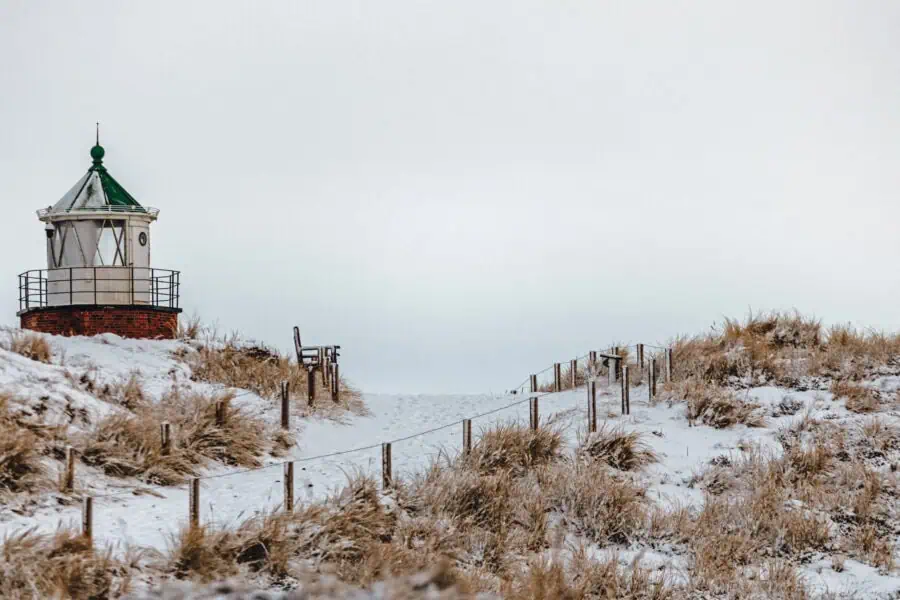 Sylt im Schnee: Impressionen aus Kampen auf Sylt im Winter