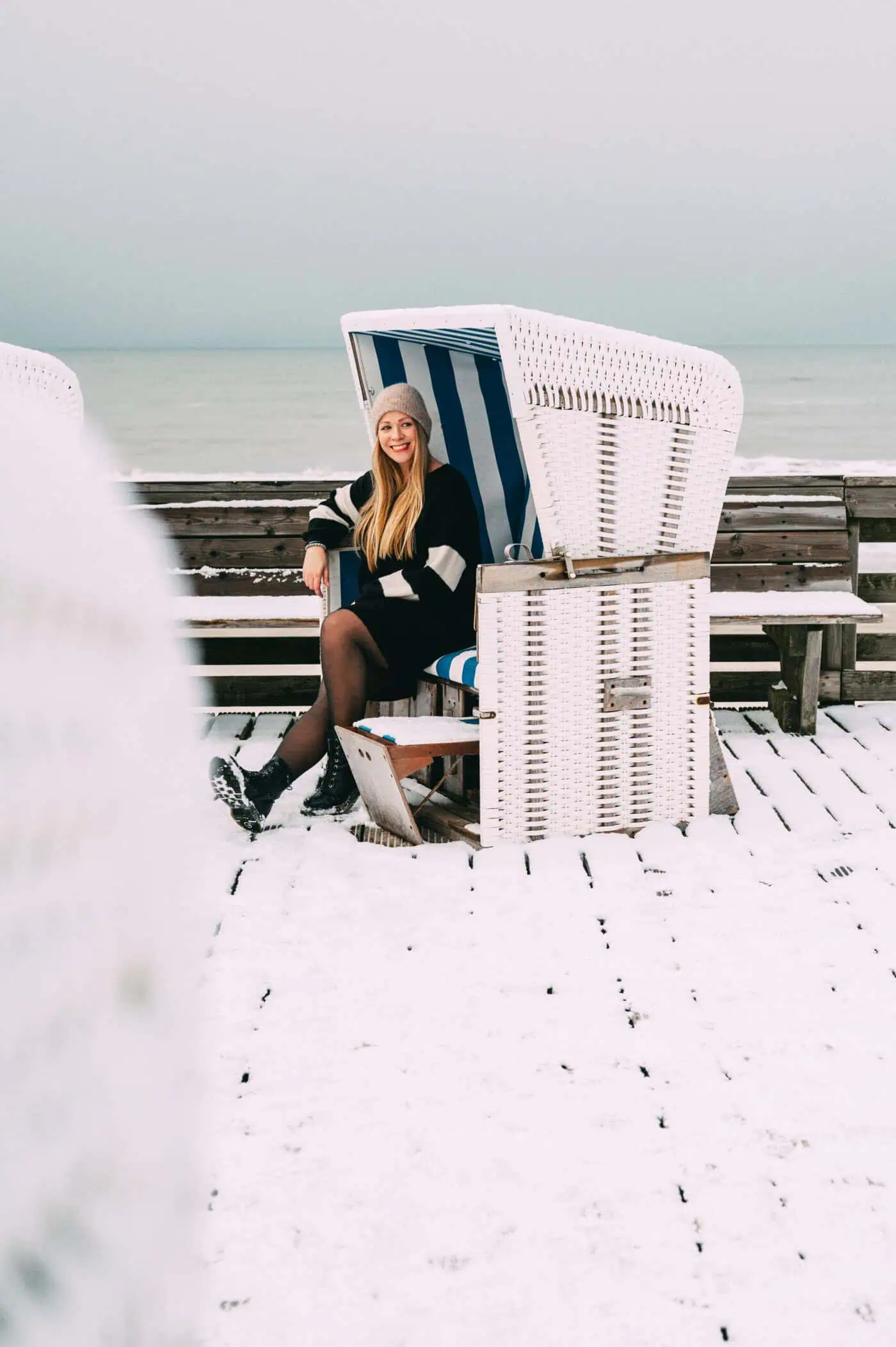 Sylt im Schnee: Impressionen aus Kampen auf Sylt im Winter